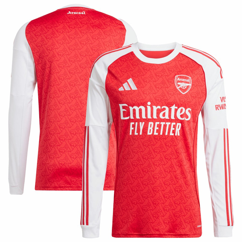 Arsenal 2025/26 Home Replica Long Sleeve Jersey - Red sale