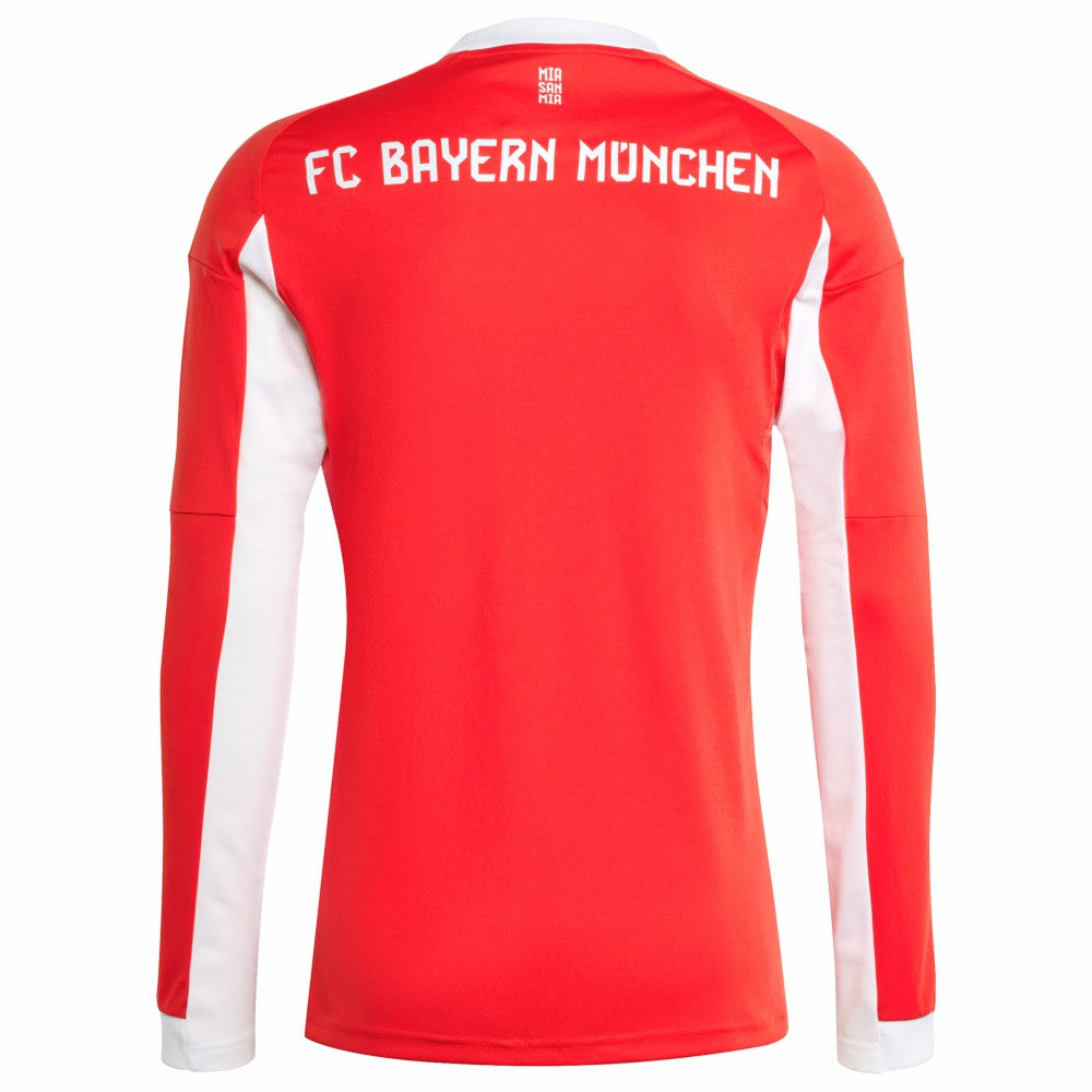 Bayern Munich 2025/26 Home Replica Long Sleeve Jersey - Red discount