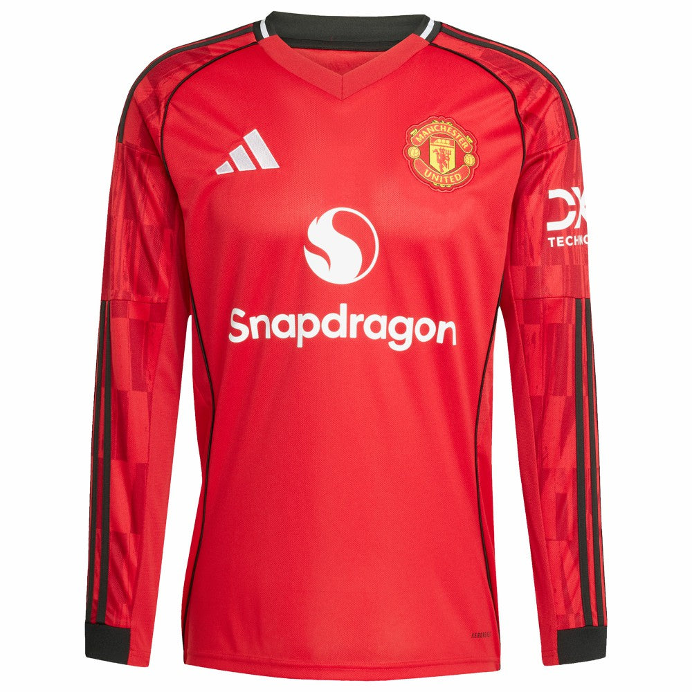 Manchester United Home 2025/26 Replica Long Sleeve Jersey - Red for sale