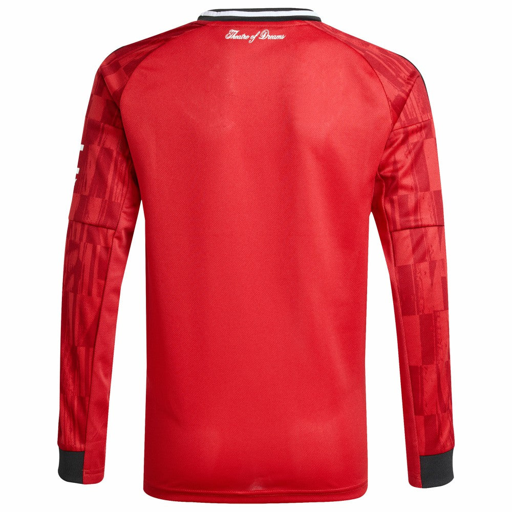 Manchester United Youth Home 2025/26 Replica Long Sleeve Jersey - Red cheap