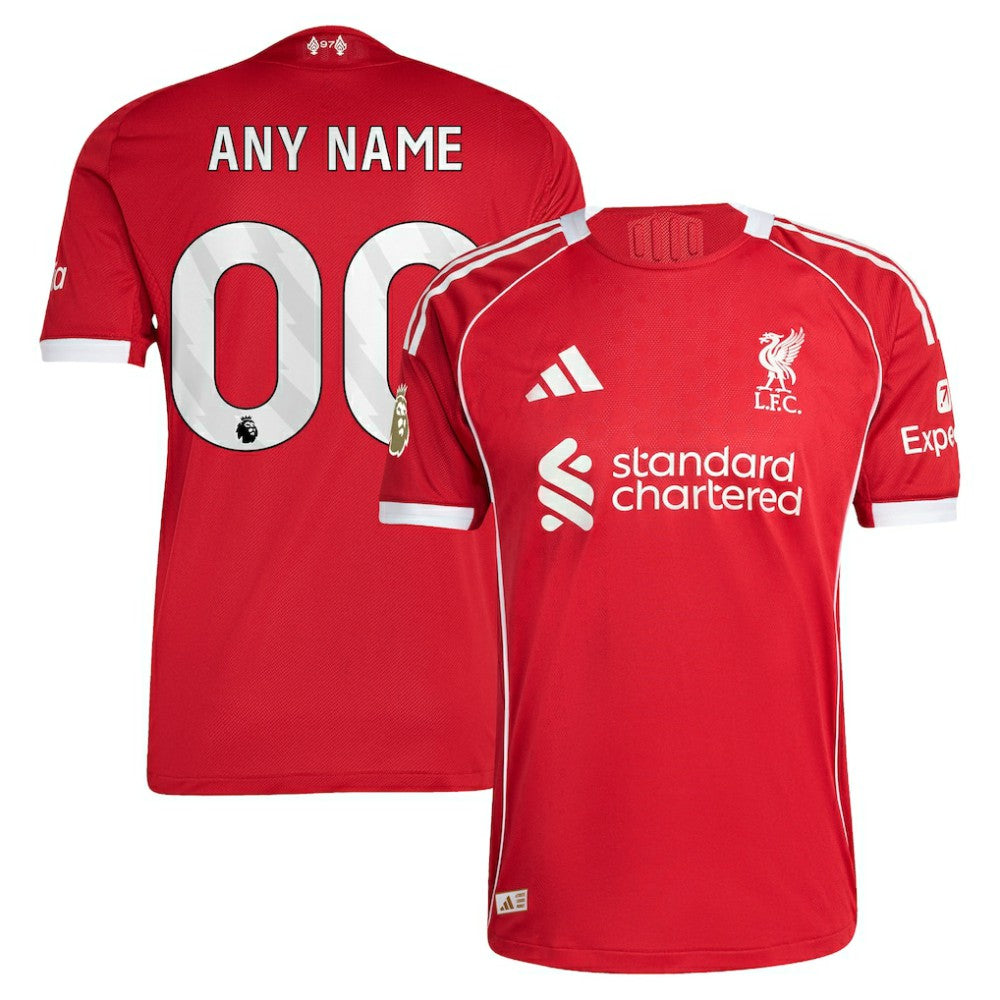 Liverpool 2025/26 Home Custom Jersey - Red on sale