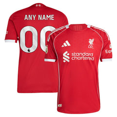 Liverpool 2025/26 Home Custom Jersey - Red on sale