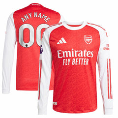 Arsenal 2025/26 Home Long Sleeve Custom Jersey - Red outlet