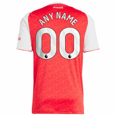 Arsenal 2025/26 Home Replica Custom Jersey - Red for sale