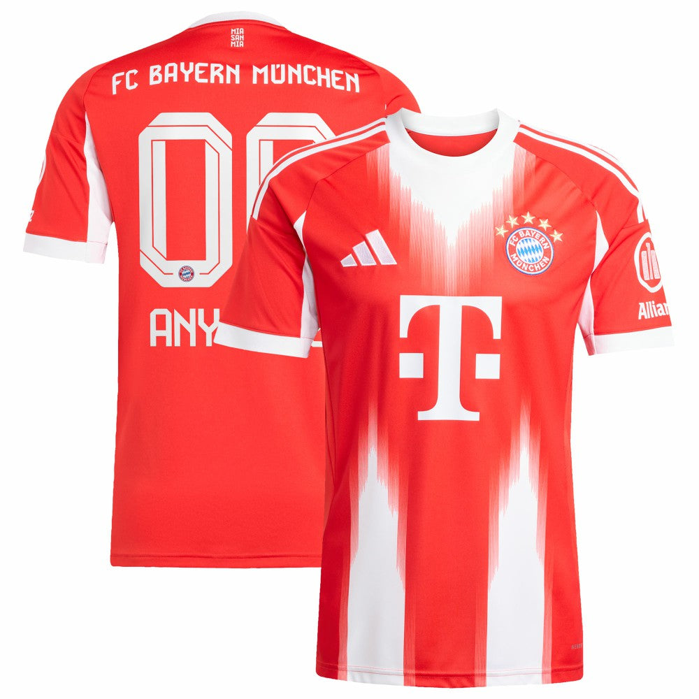Bayern Munich 2025/26 Home Replica Custom Jersey - Red on sale