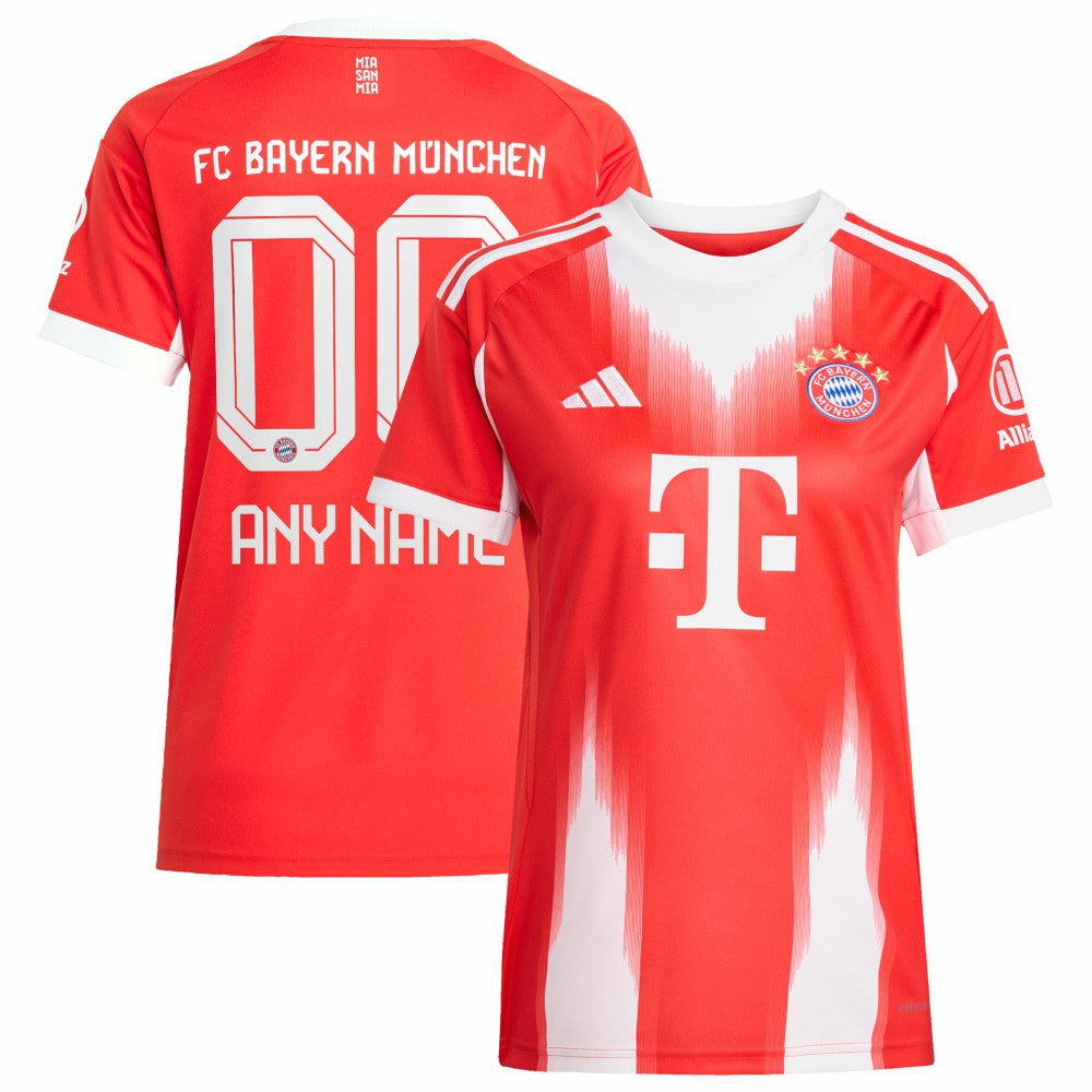 Bayern Munich Women's 2025/26 Home Replica Custom Jersey - Red online