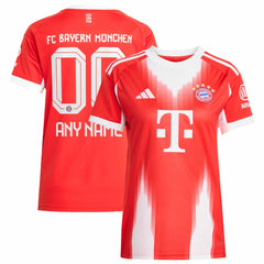 Bayern Munich Women's 2025/26 Home Replica Custom Jersey - Red online