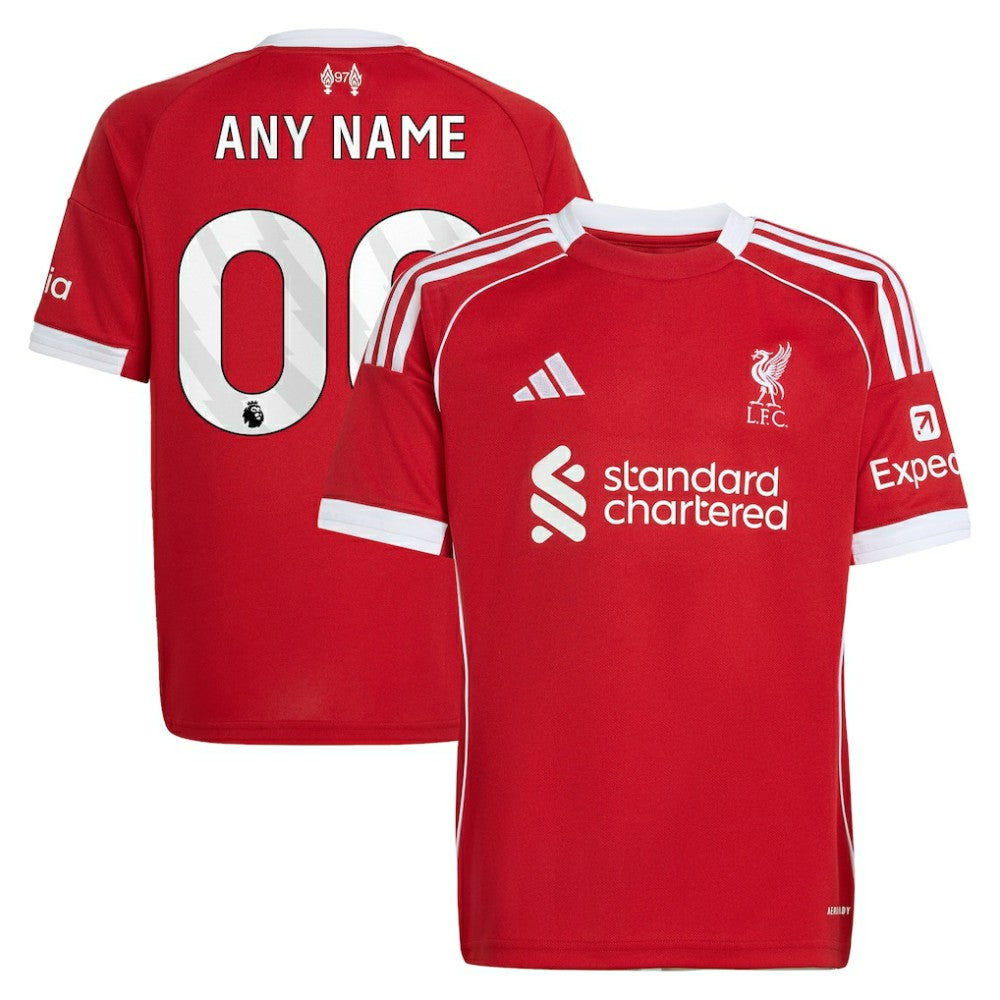 Liverpool Youth 2025/26 Home Custom Replica Jersey - Red shop