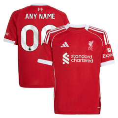 Liverpool Youth 2025/26 Home Custom Replica Jersey - Red shop