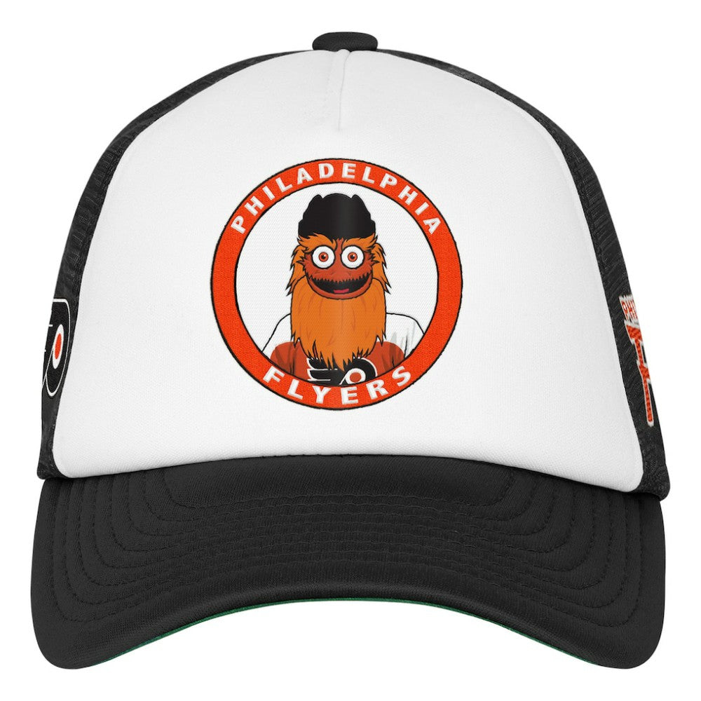 Philadelphia Flyers Mitchell & Ness Youth Mascot Adjustable Trucker Hat - White Hats