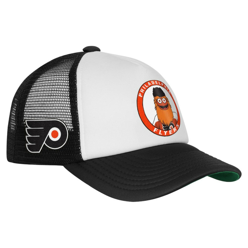 Philadelphia Flyers Mitchell & Ness Youth Mascot Adjustable Trucker Hat - White Hats