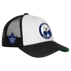 Toronto Maple Leafs Mitchell & Ness Youth Mascot Adjustable Trucker Hat - White Hats