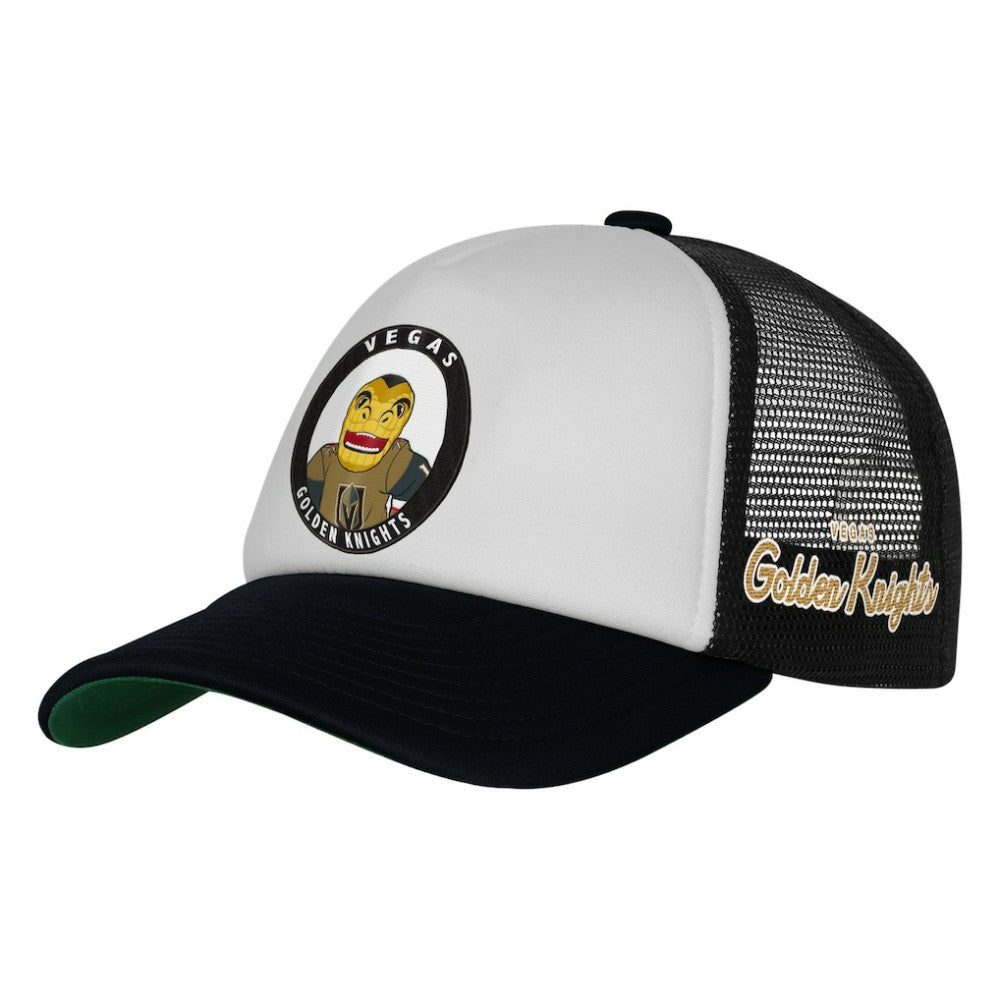 Vegas Golden Knights Mitchell & Ness Youth Mascot Adjustable Trucker Hat - White Hats
