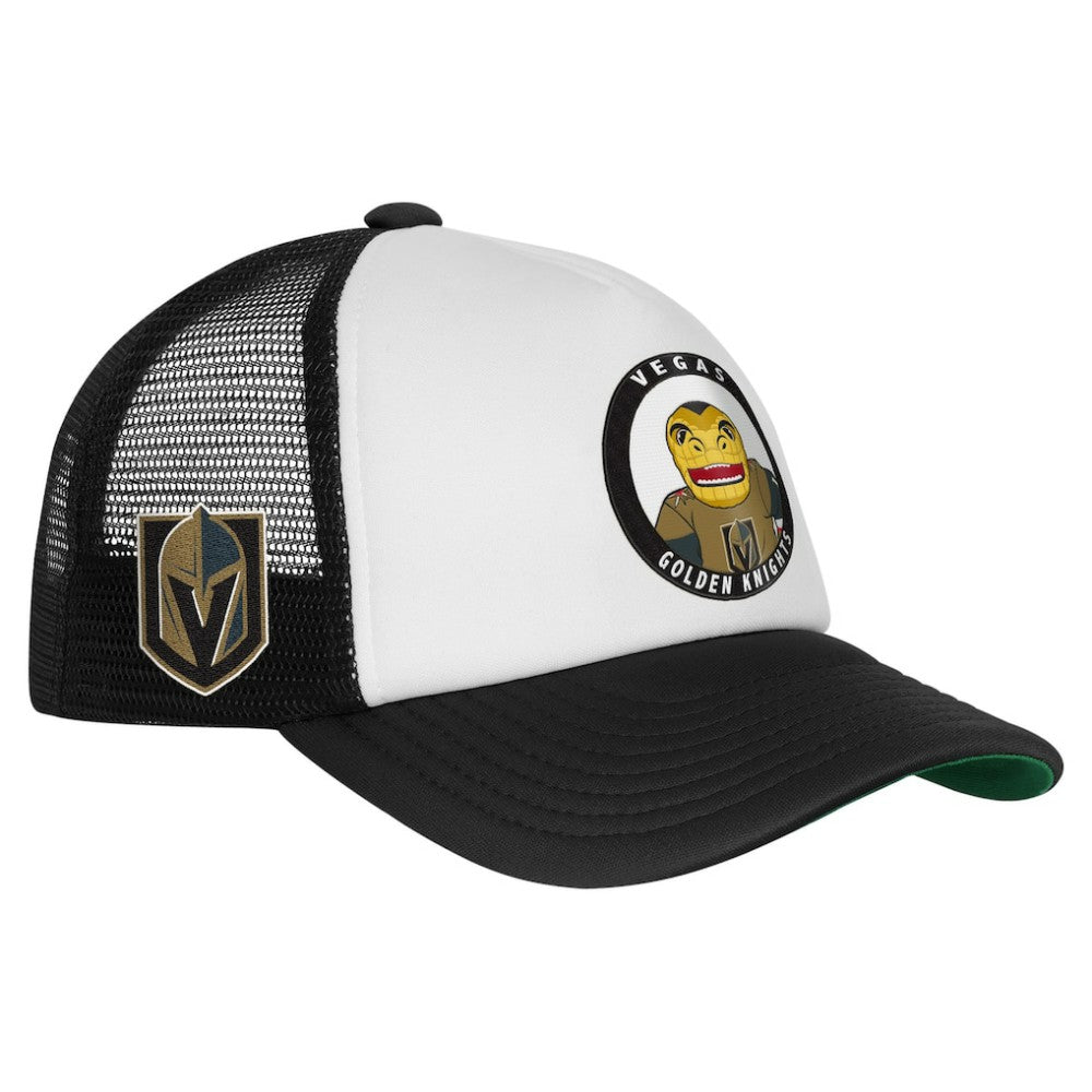 Vegas Golden Knights Mitchell & Ness Youth Mascot Adjustable Trucker Hat - White Hats