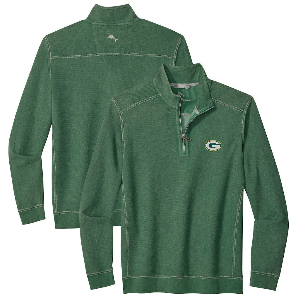 Green Bay Packers Big & Tall Montego Bay Half-Zip Pullover - Green sale