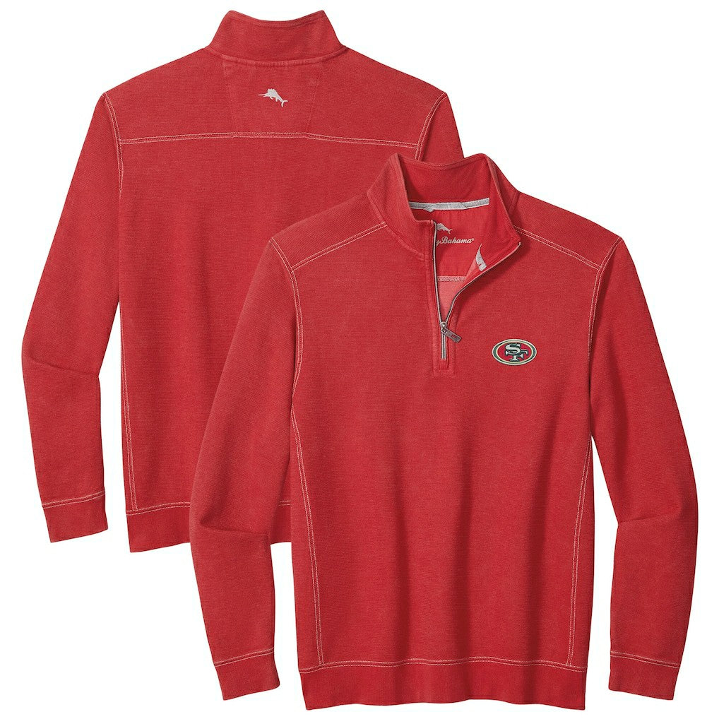 San Francisco 49ers Big & Tall Montego Bay Half-Zip Pullover - Scarlet outlet