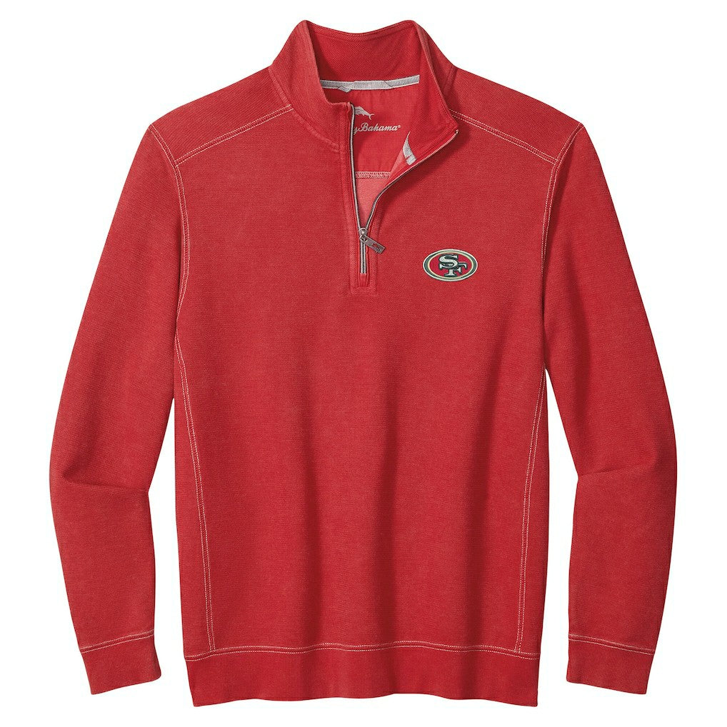 San Francisco 49ers Big & Tall Montego Bay Half-Zip Pullover - Scarlet outlet