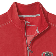 San Francisco 49ers Big & Tall Montego Bay Half-Zip Pullover - Scarlet outlet
