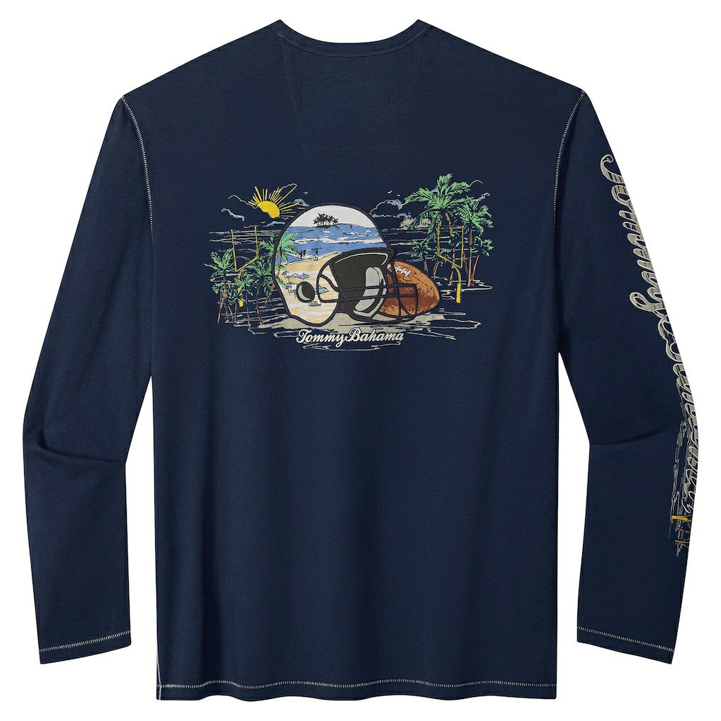Chicago Bears Oasis Endzone Lux Long Sleeve T-Shirt - Navy online