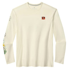 Cincinnati Bengals Oasis Endzone Lux Long Sleeve T-Shirt - Cream sale
