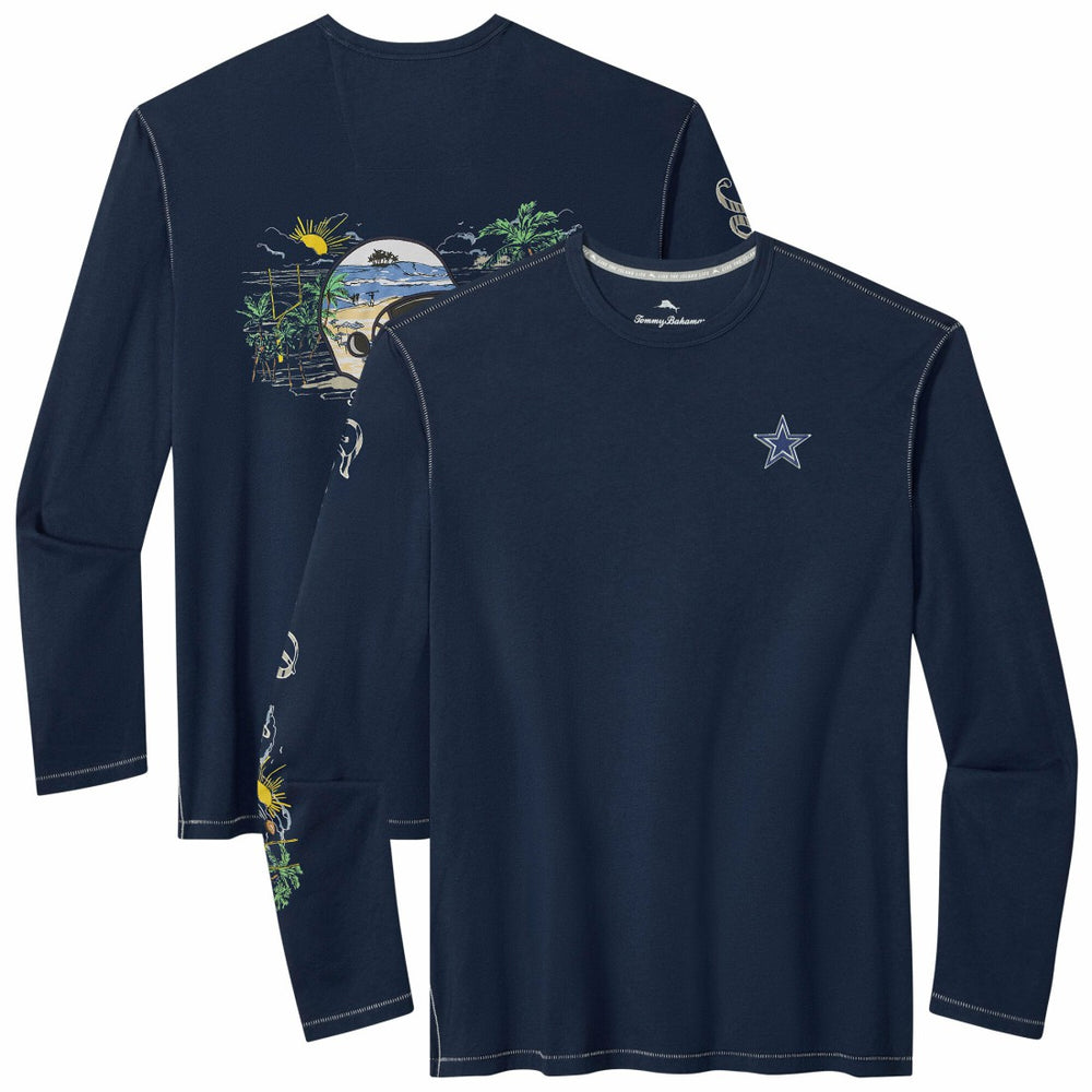 Dallas Cowboys Oasis Endzone Lux Long Sleeve T-Shirt - Navy cheap