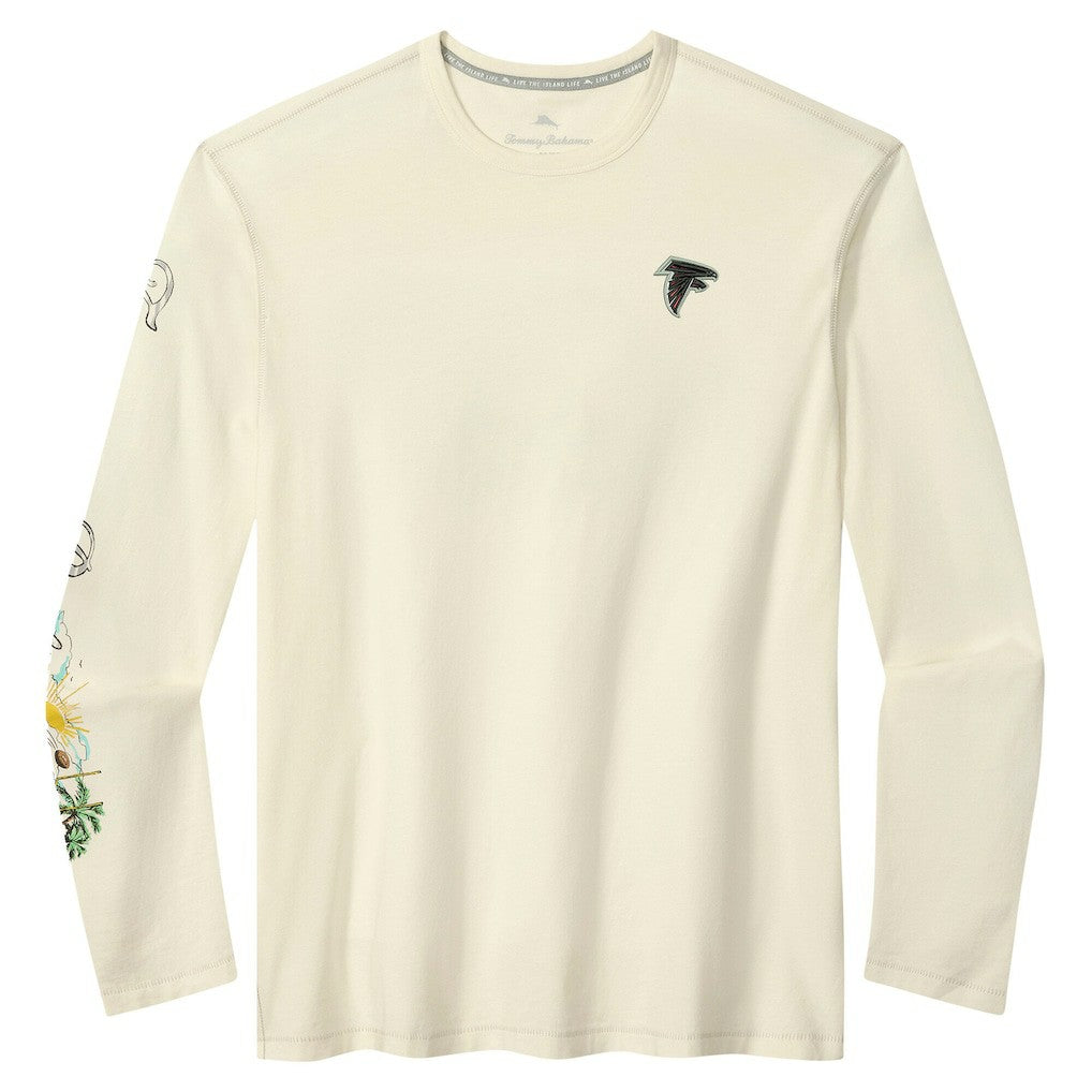 Atlanta Falcons Oasis Endzone Lux Long Sleeve T-Shirt - Cream discount