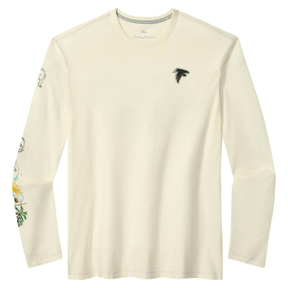 Atlanta Falcons Oasis Endzone Lux Long Sleeve T-Shirt - Cream discount