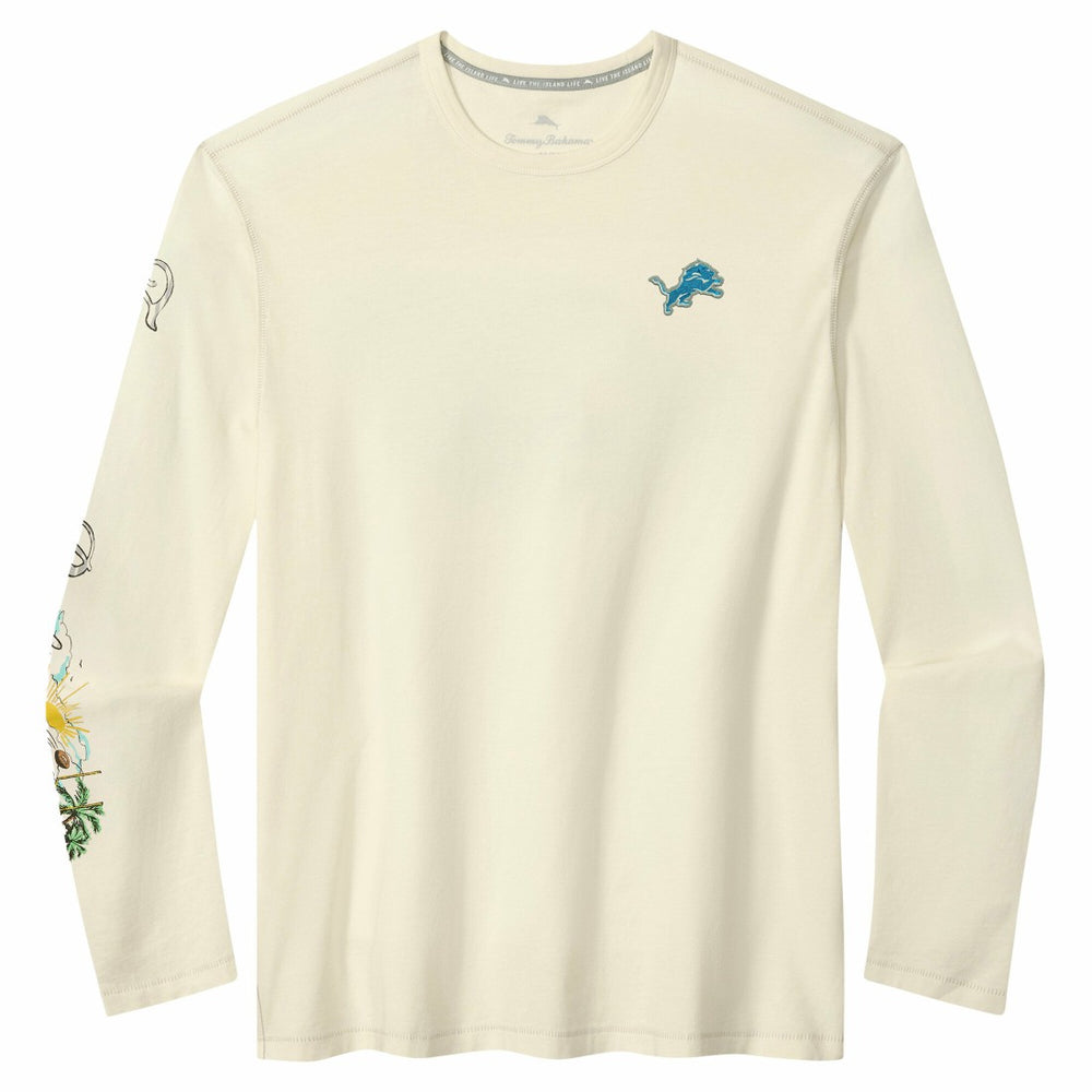 Detroit Lions Oasis Endzone Lux Long Sleeve T-Shirt - Cream cheap