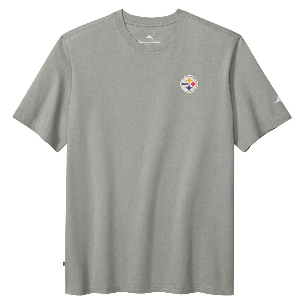 Pittsburgh Steelers Huddle & Hang Tens T-Shirt - Gray discount