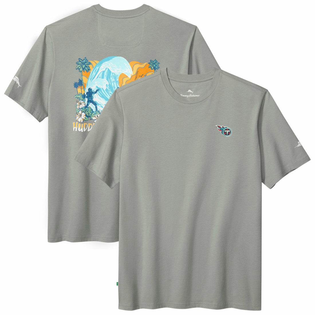 Tennessee Titans Huddle & Hang Tens T-Shirt - Gray on sale