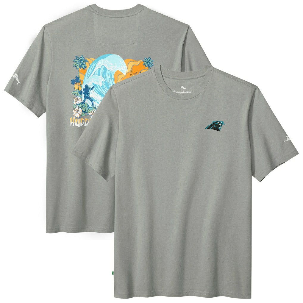 Carolina Panthers Huddle & Hang Tens T-Shirt - Gray discount