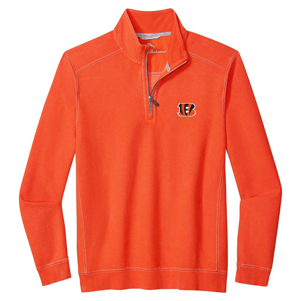 Cincinnati Bengals Sport Tobago Half-Zip Pullover - Orange sale