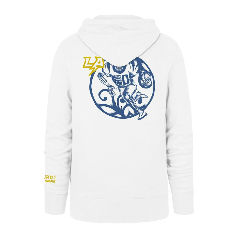 Los Angeles Chargers '47 La Familia Headline Pullover Hoodie - White outlet