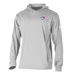 Toronto Blue Jays Long Drive Pullover Hoodie Gray