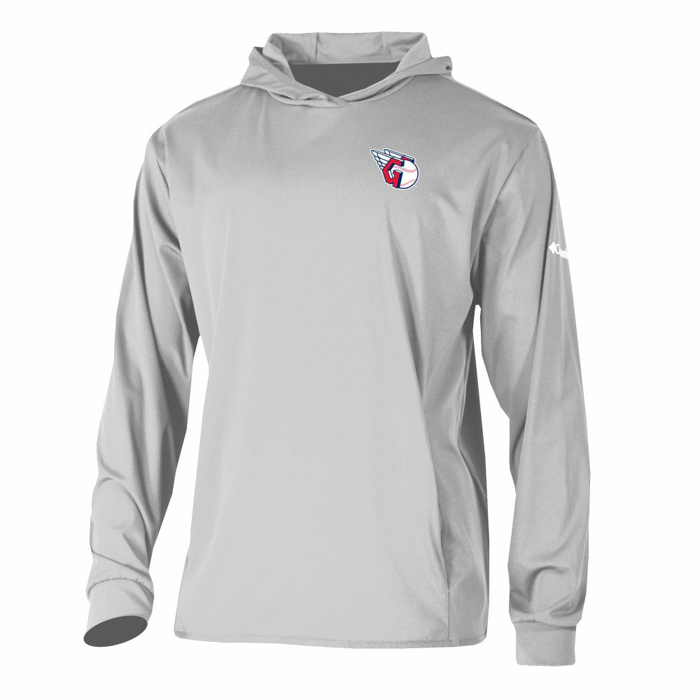 Cleveland Guardians Long Drive Pullover Hoodie Gray