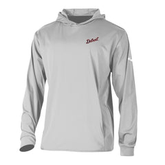 Detroit Tigers Long Drive Pullover Hoodie Gray