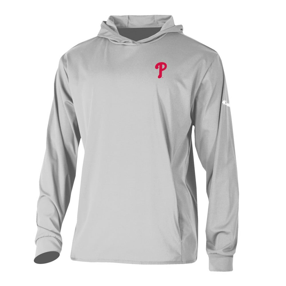 Philadelphia Phillies Long Drive Pullover Hoodie Gray