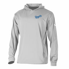 Kansas City Royals Long Drive Pullover Hoodie Gray