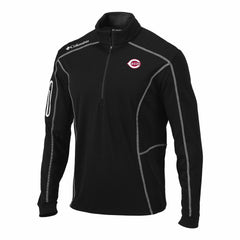 Cincinnati Reds Omni-Wick Shotgun Quarter-Zip Pullover Black