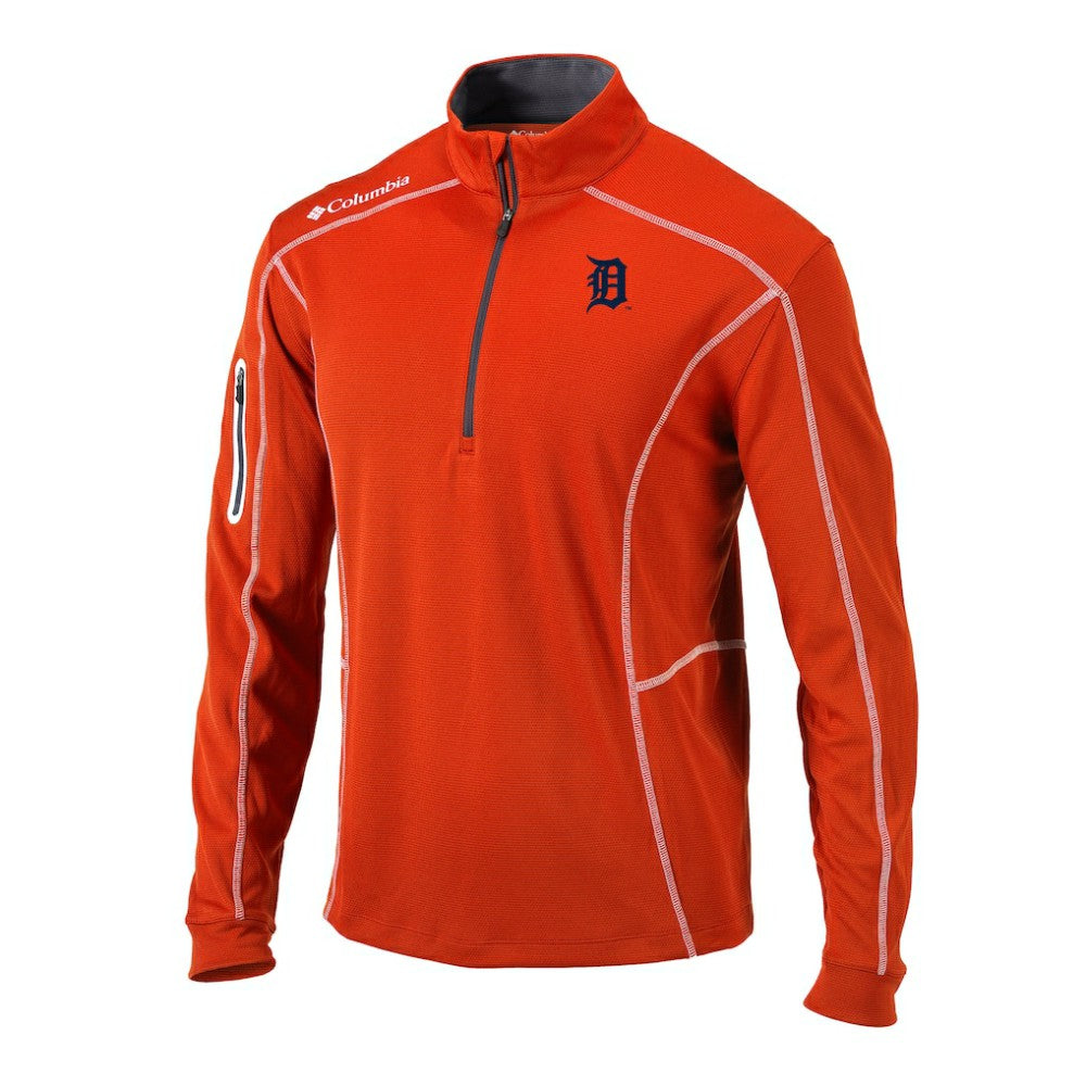Detroit Tigers Omni-Wick Shotgun Quarter-Zip Pullover Orange