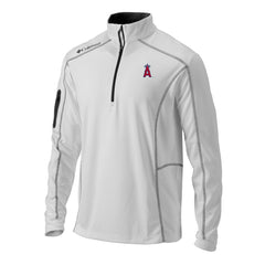Los Angeles Angels Omni-Wick Shotgun Quarter-Zip Pullover White