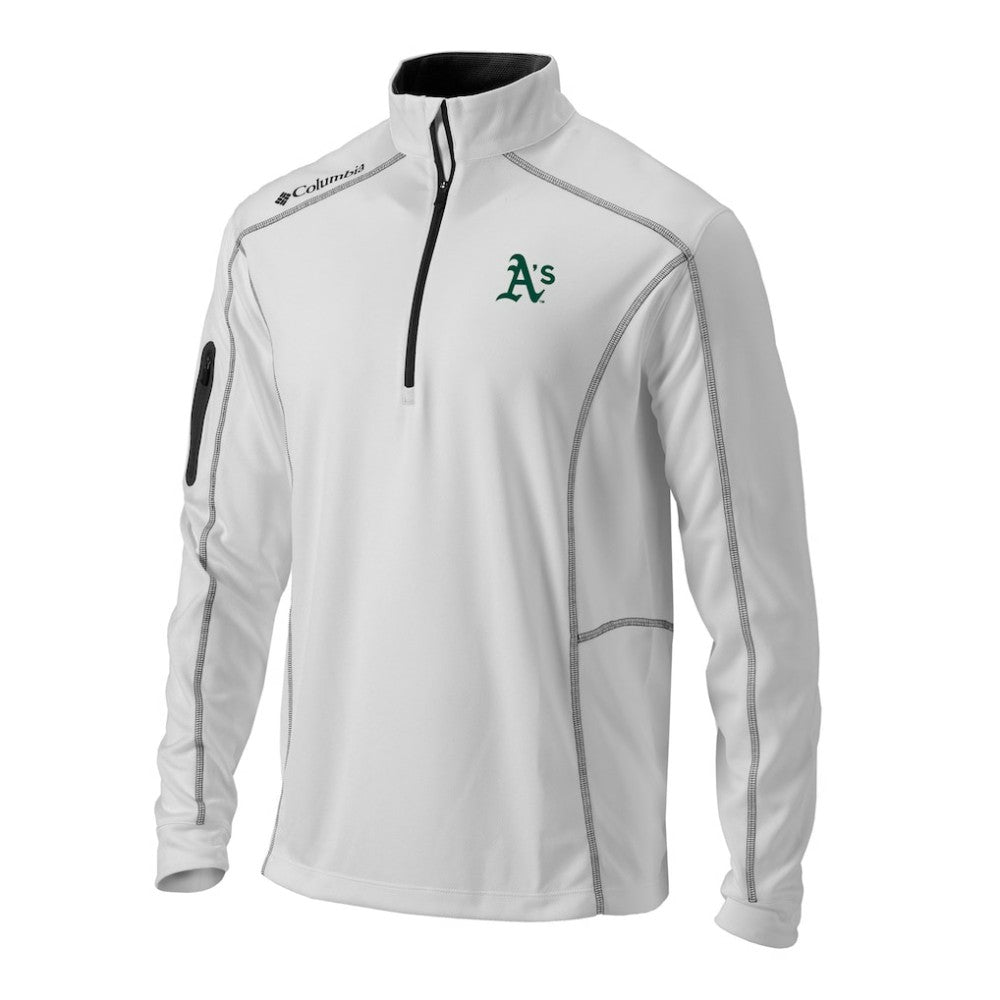 Athletics Omni-Wick Shotgun Quarter-Zip Pullover White