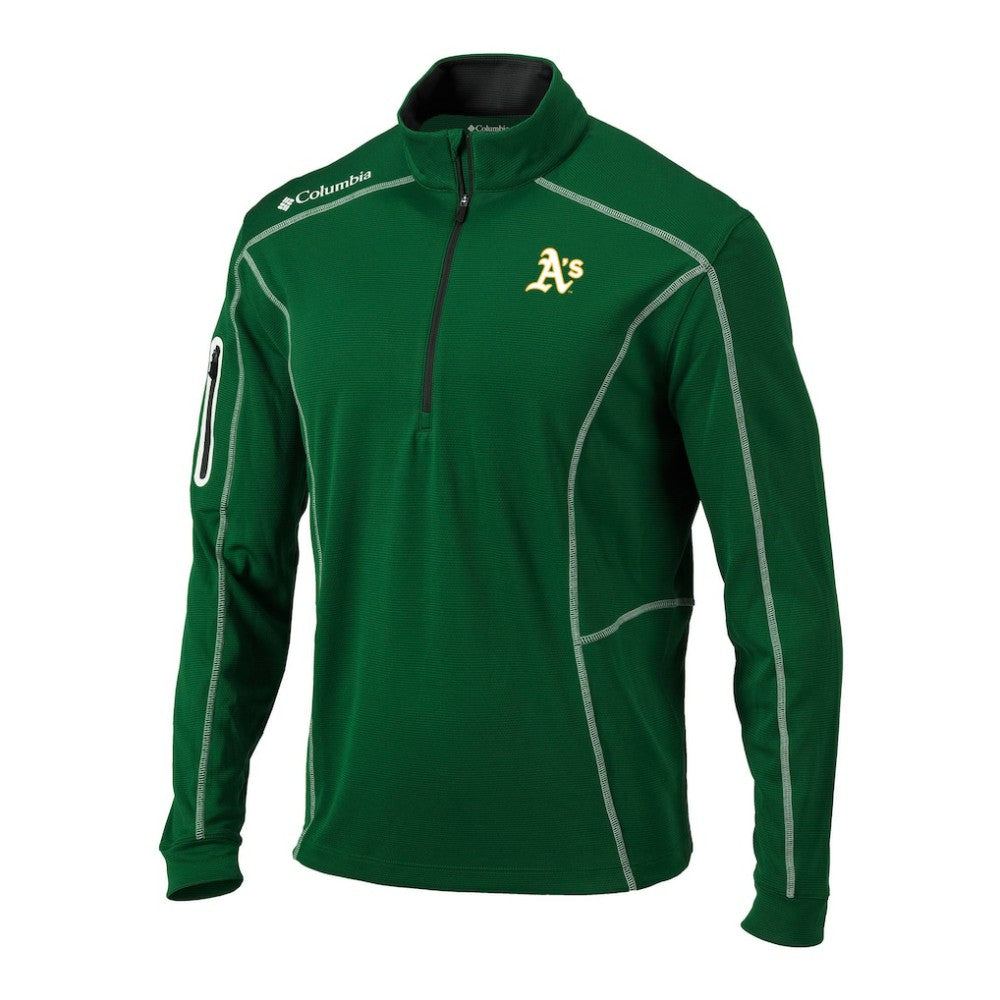 Athletics Omni-Wick Shotgun Quarter-Zip Pullover Green