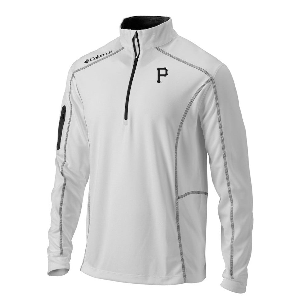 Pittsburgh Pirates Omni-Wick Shotgun Quarter-Zip Pullover White