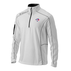 Toronto Blue Jays Omni-Wick Shotgun Quarter-Zip Pullover White