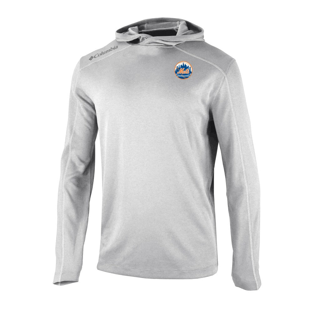New York Mets Omni-Wick Shotgun Pullover Hoodie Gray