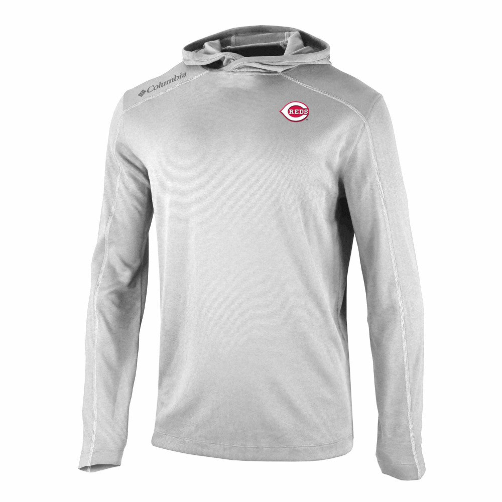 Cincinnati Reds Omni-Wick Shotgun Pullover Hoodie Gray