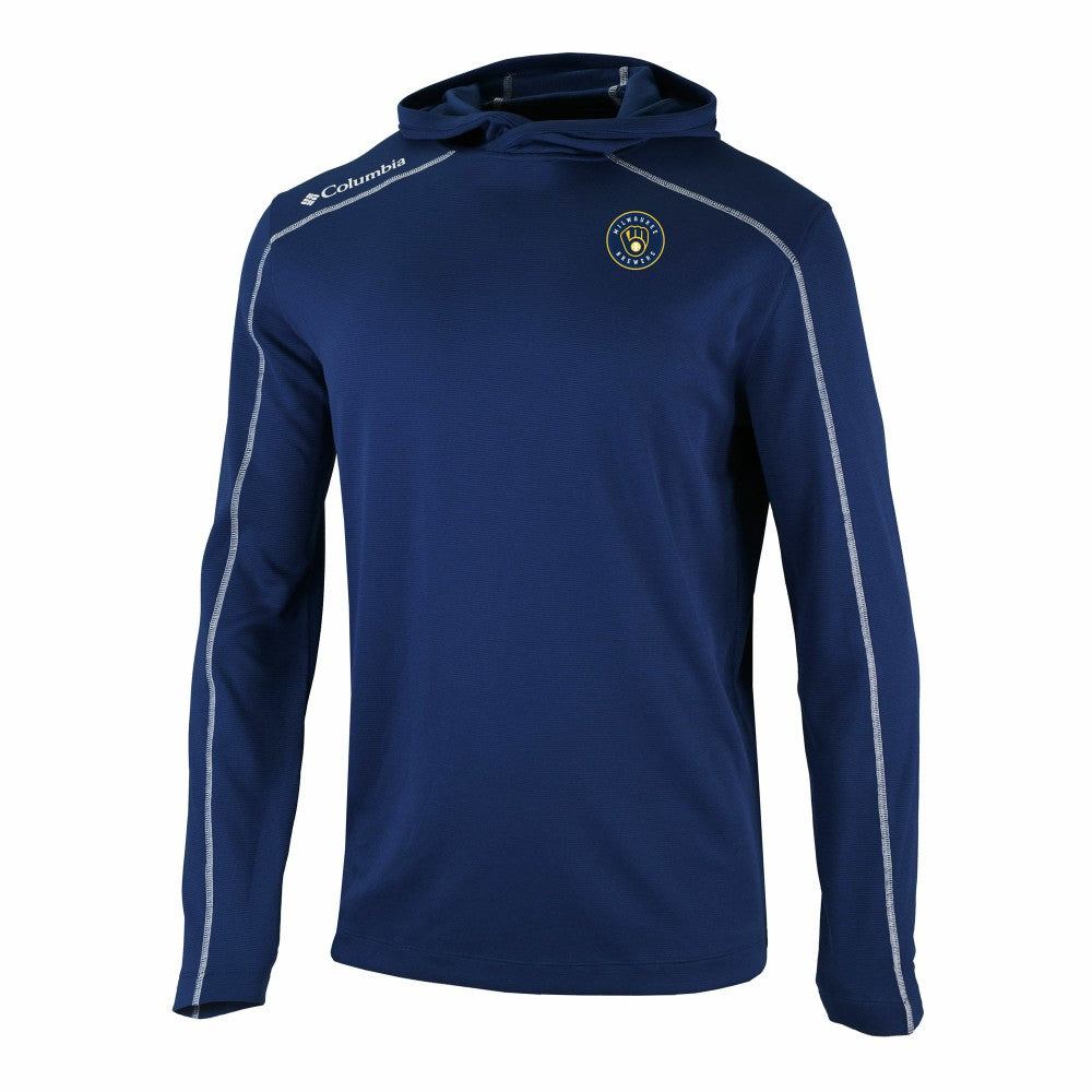 Milwaukee Brewers Omni-Wick Shotgun Pullover Hoodie Navy