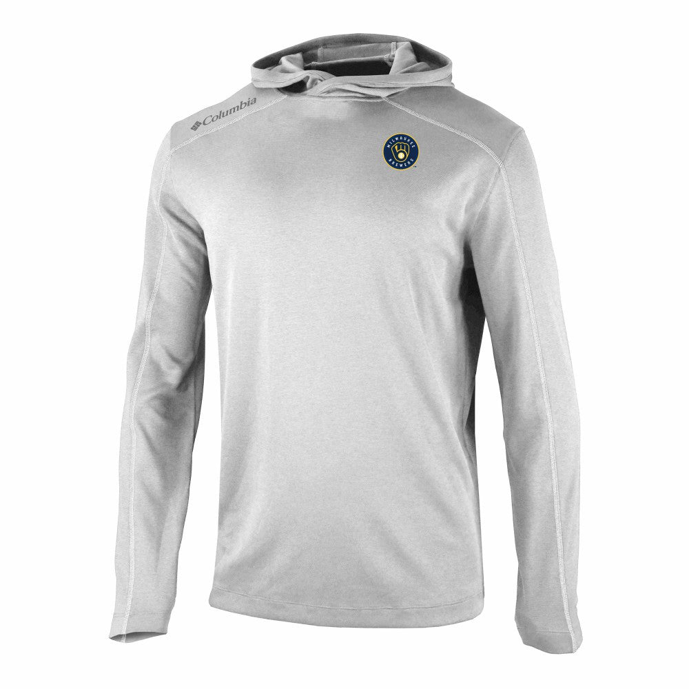 Milwaukee Brewers Omni-Wick Shotgun Pullover Hoodie Gray