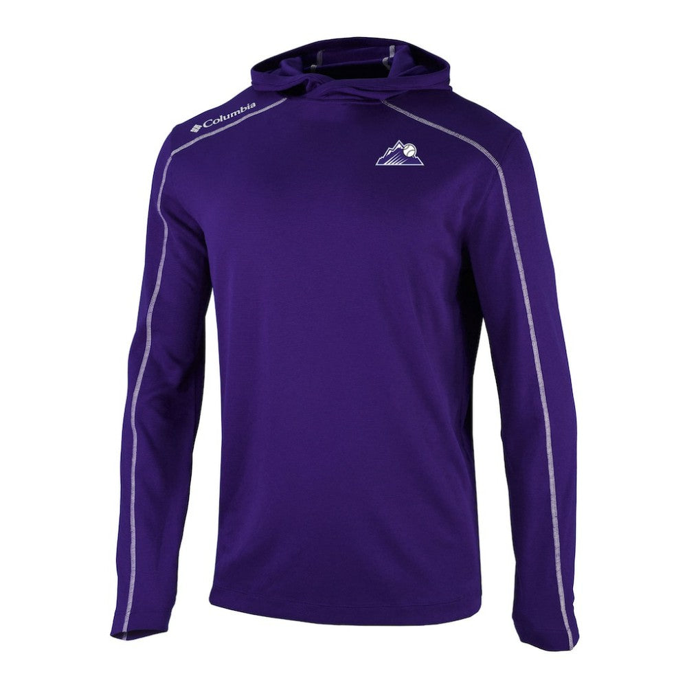 Colorado Rockies Omni-Wick Shotgun Pullover Hoodie Purple